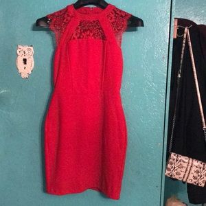 Express Lace Cutout Sheath Dress